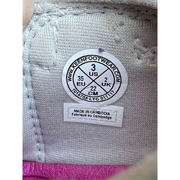 Keen Seacamp Girls Size 3 Water Sandals Teal Pink Hiking Outdoor Shoes - Picture 8 of 8